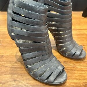 Dolce Vita Charcoal Strappy Heels